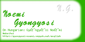 noemi gyongyosi business card